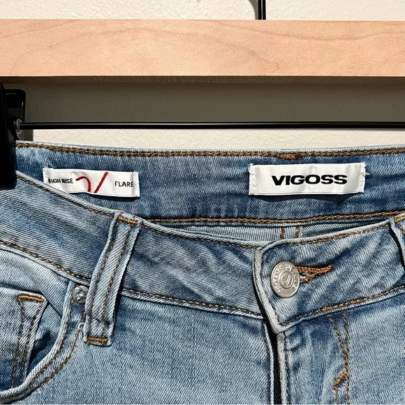 Vigoss High Rise Flare Jeans Size 28 - Picture 5 of 6